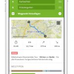 Mit der App Komoot können Sie wunderbar Wander- und Radtouren planen und gestalten. Bildquelle: Komoot
