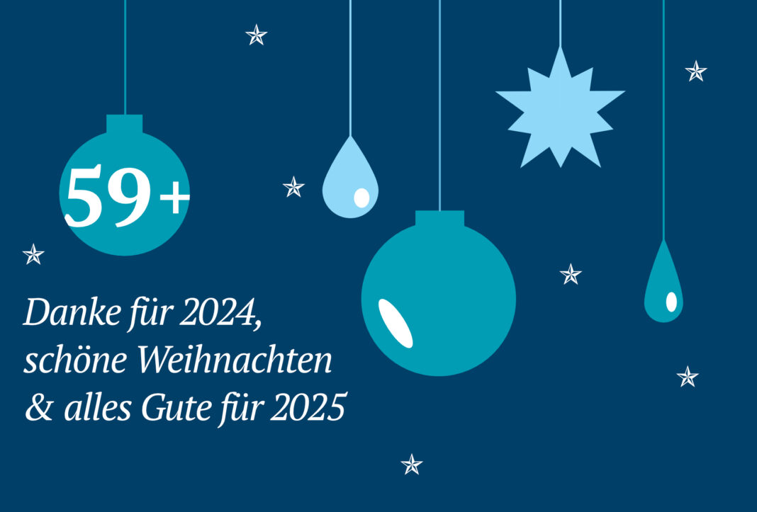 Die Redaktion von 59plus.de sagt DANKE für ein tolles Jahr mit Ihnen, unseren Lesern:innen und unseren Geschäftspartner:innen! Bildquelle: © Katharina Martini / 59plus.de