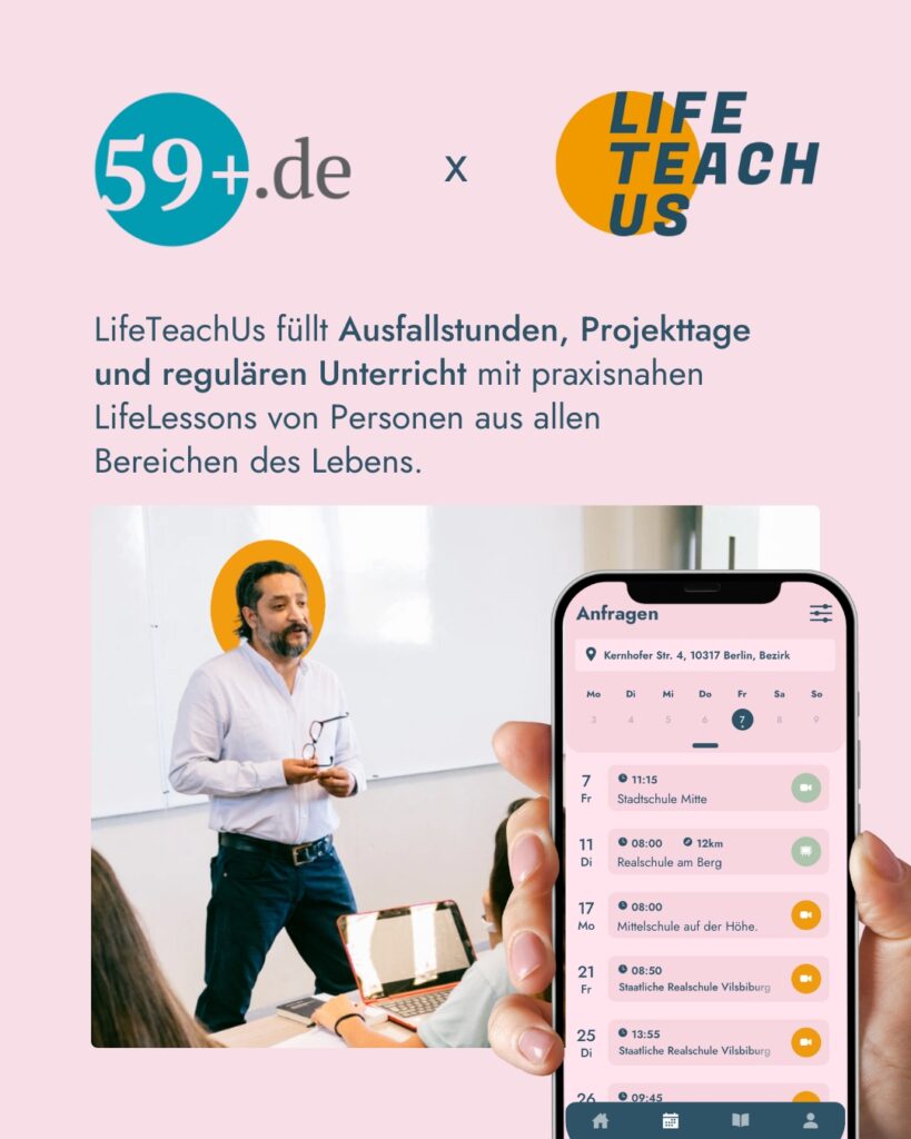 Ganz einfach die App runter laden und sich als LifeTeacher anmelden und dann wertvolles Wissen und Können ehrenamtlich an die jungen Generationen weiter geben - eine Win Win Situation für beide Seiten. Bildquelle: © LifeTeachUs.org